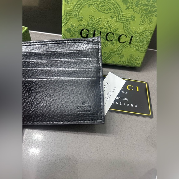GG MARMONT BI-FOLD CARD CASE WALLET AUTHENTIC MEN’S - Picture 6 of 9